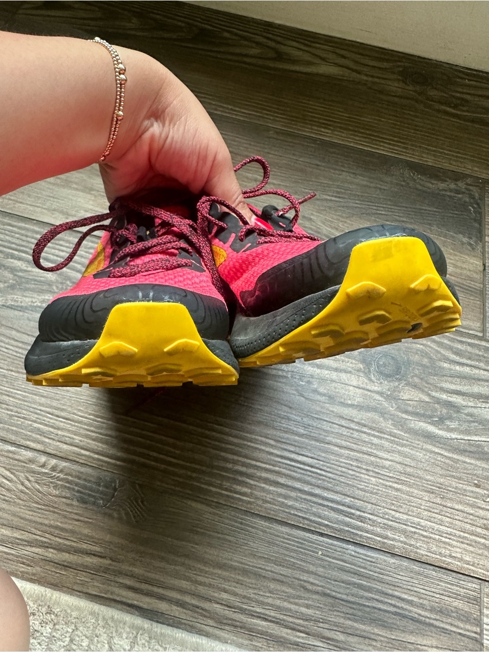 Brooks Trail Divide Pink  Women's Athletic Walking Hiking Running Tennis Shoes - Picture 9 of 13